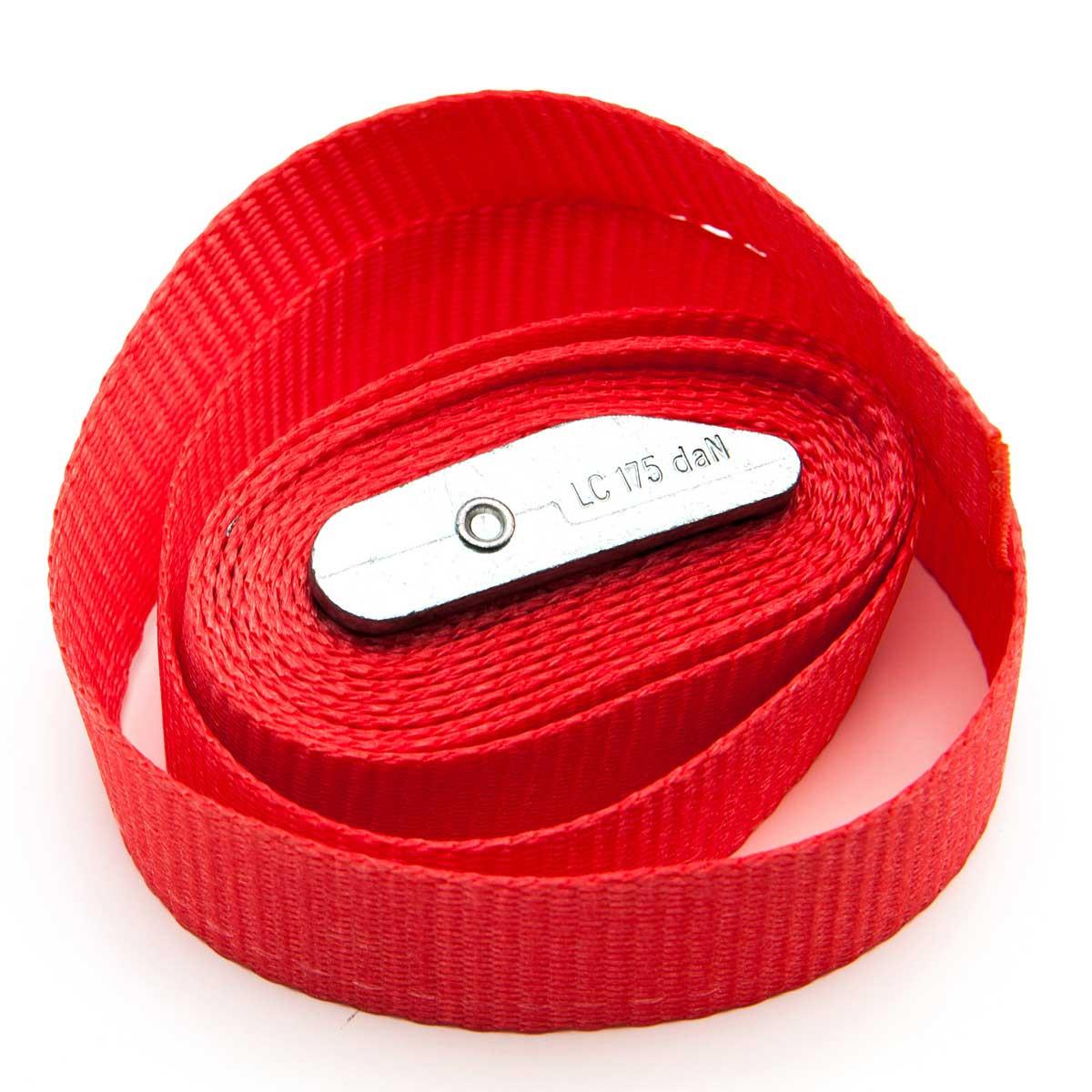 25mm Webbing Cam Strap - Red - 2 Metre