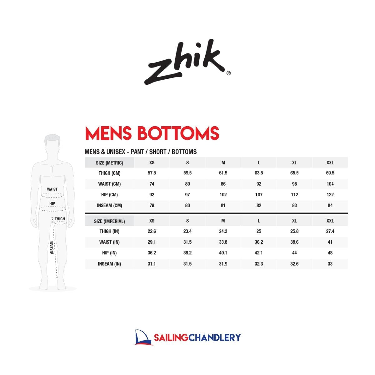 Zhik Mens INS400 Sailing Shorts - Black