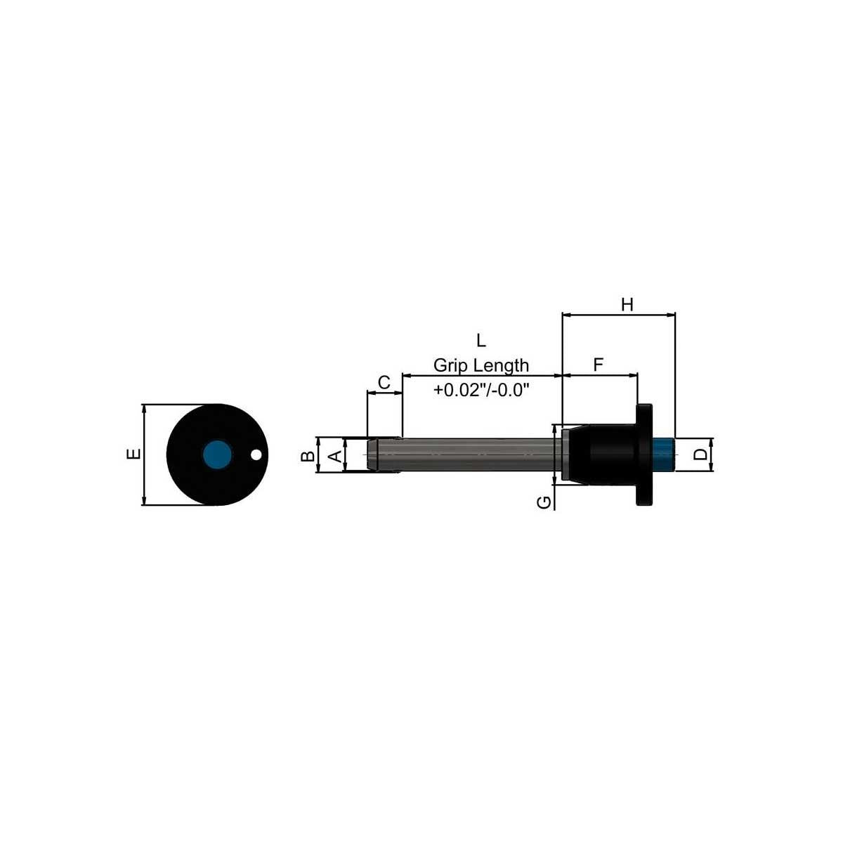 Push Button Quick Release Pin for Laser/ILCA Harken or Ronstan Vang/Kicker