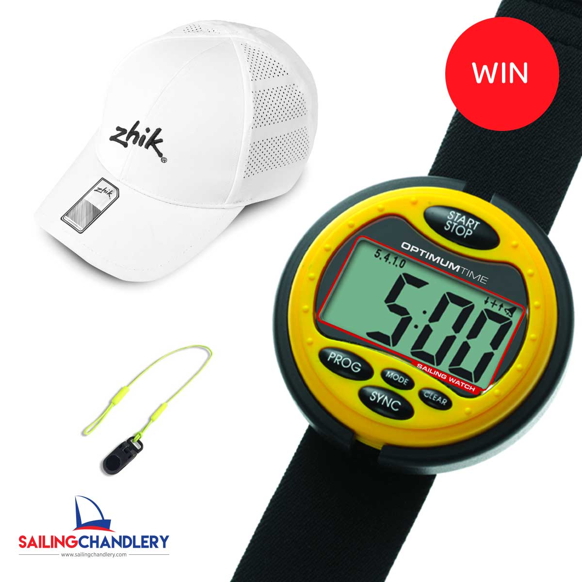 June 2020 Competition - Optimum Time Sailing Watch, Zhik Cap and Cap Clip