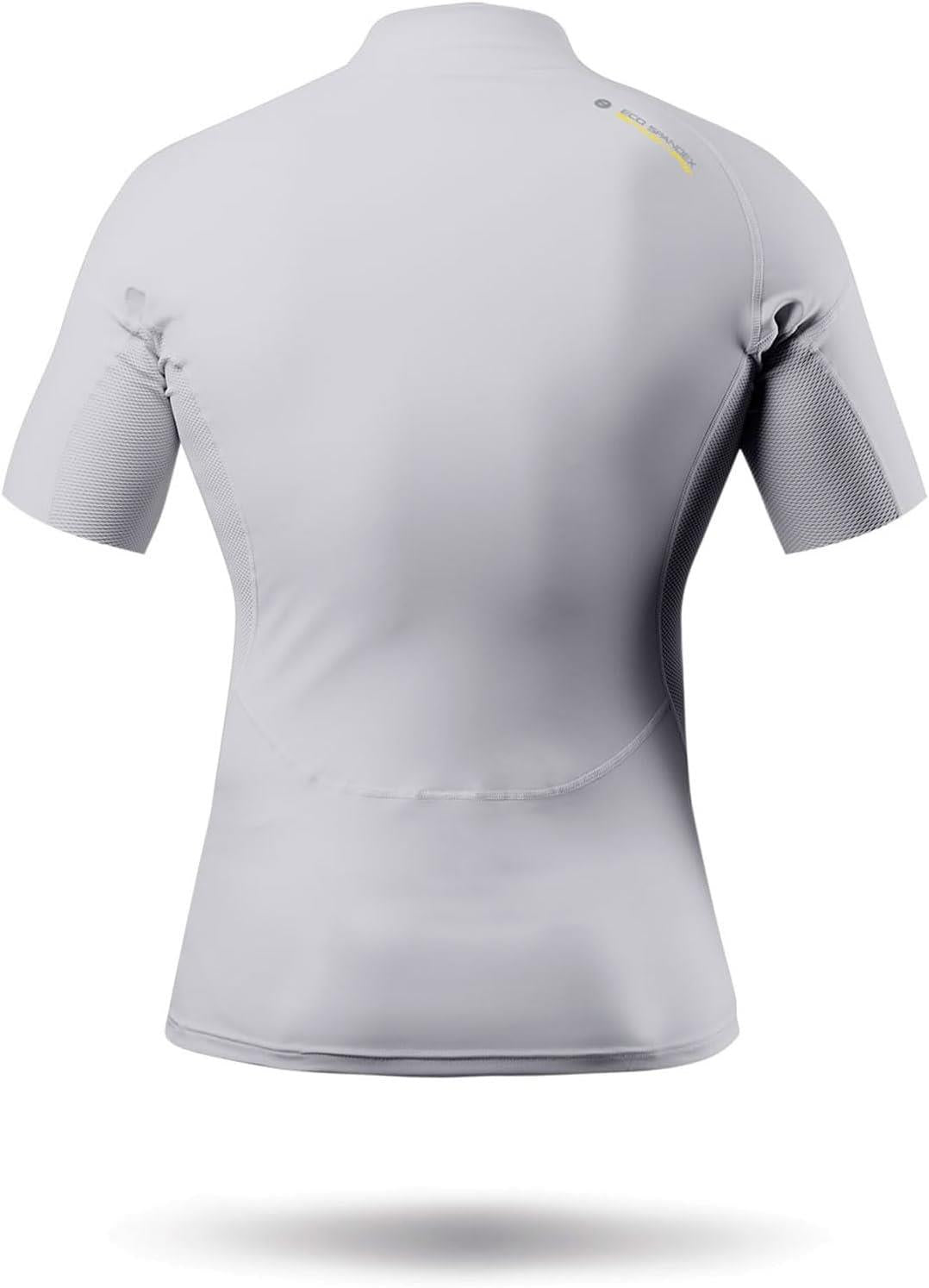 Zhik Mens Short Sleeve Spandex Rash Vest Top - Platinum