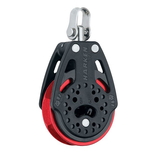 Harken 57mm Carbo Ratchet Block - Red Sheave - 2135.RED