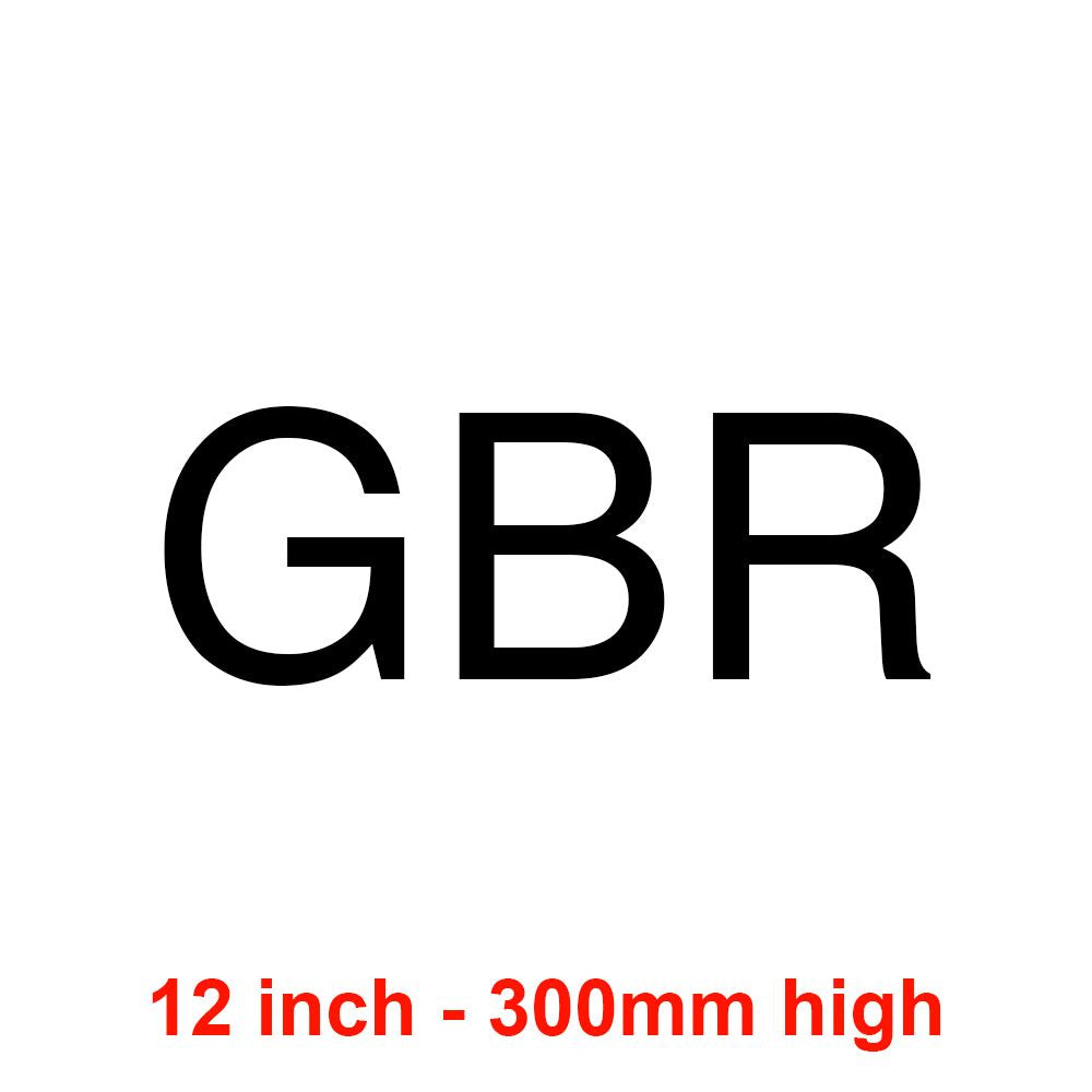 GBR - Black 300mm Sail Letters