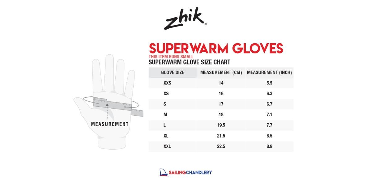 Zhik Superwarm Performance Sailing Gloves