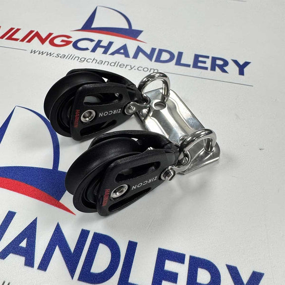 Laser/ILCA Block Plate with Harken 29mm Zircon Blocks