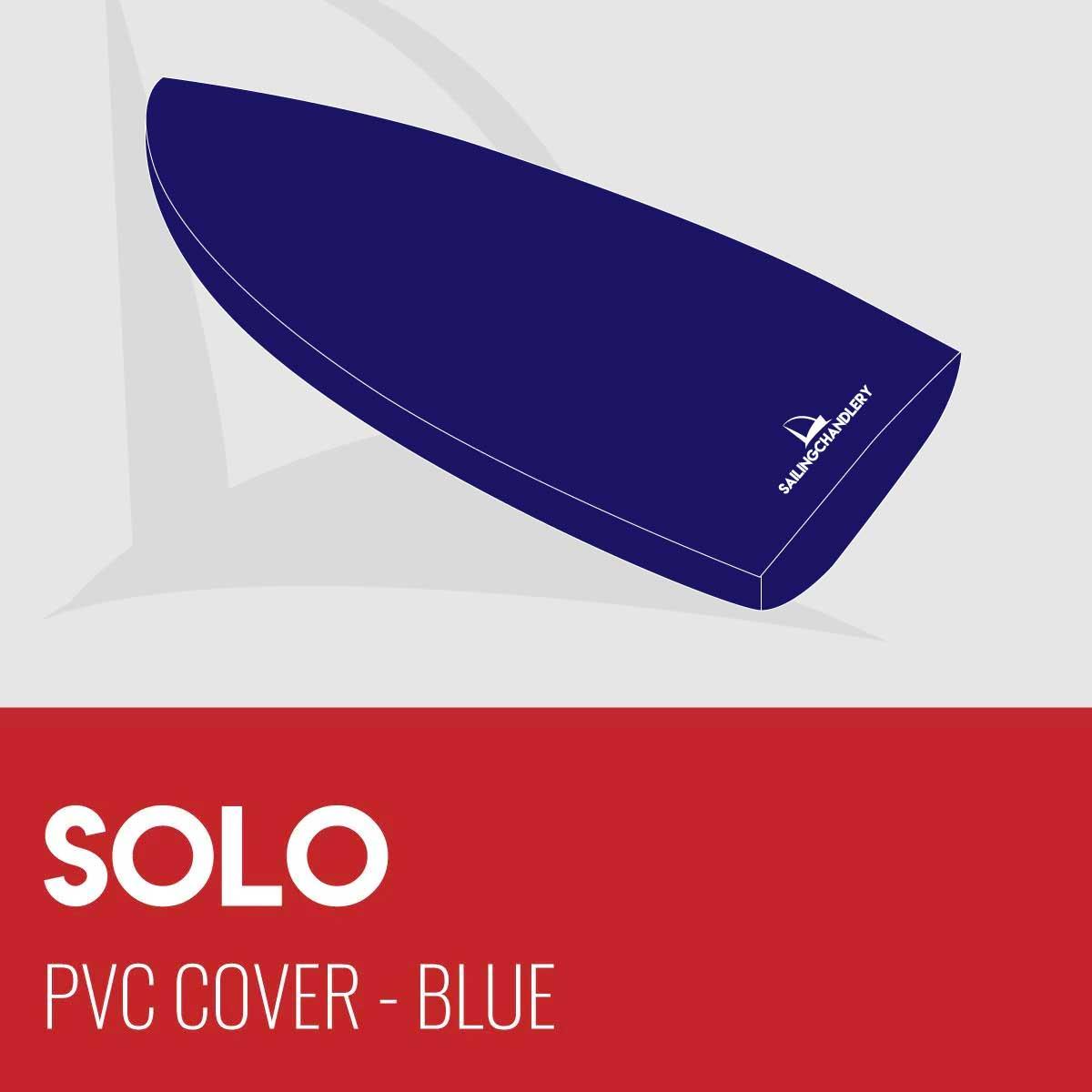 Solo Boat Cover - PVC Blue - Mast Down