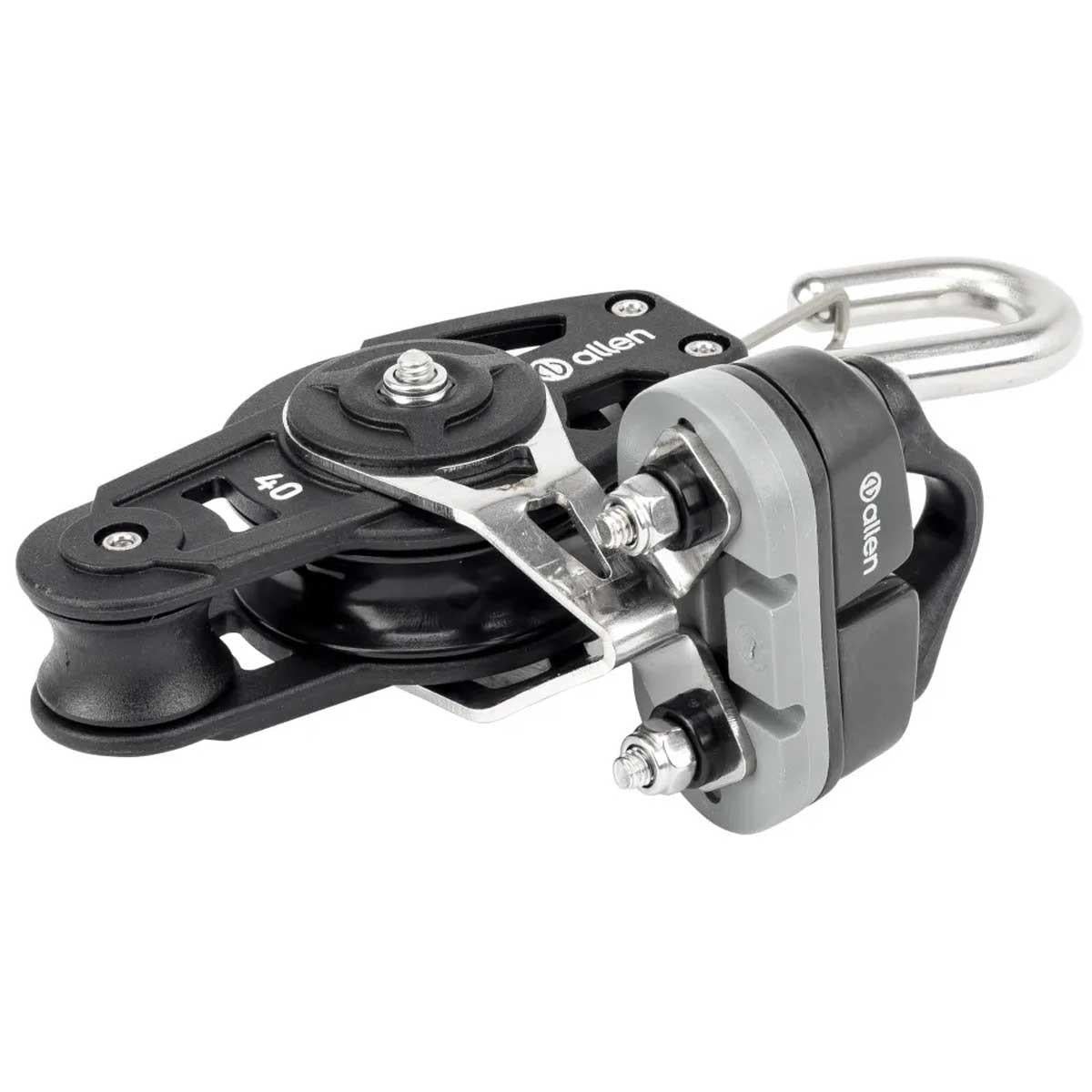 Allen 40mm Dynamic Single Block With Fiddle, Hook and Cleat - A20401FH-77