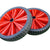 Pair of Starco Puncture Proof Foam Trolley Wheel - Red