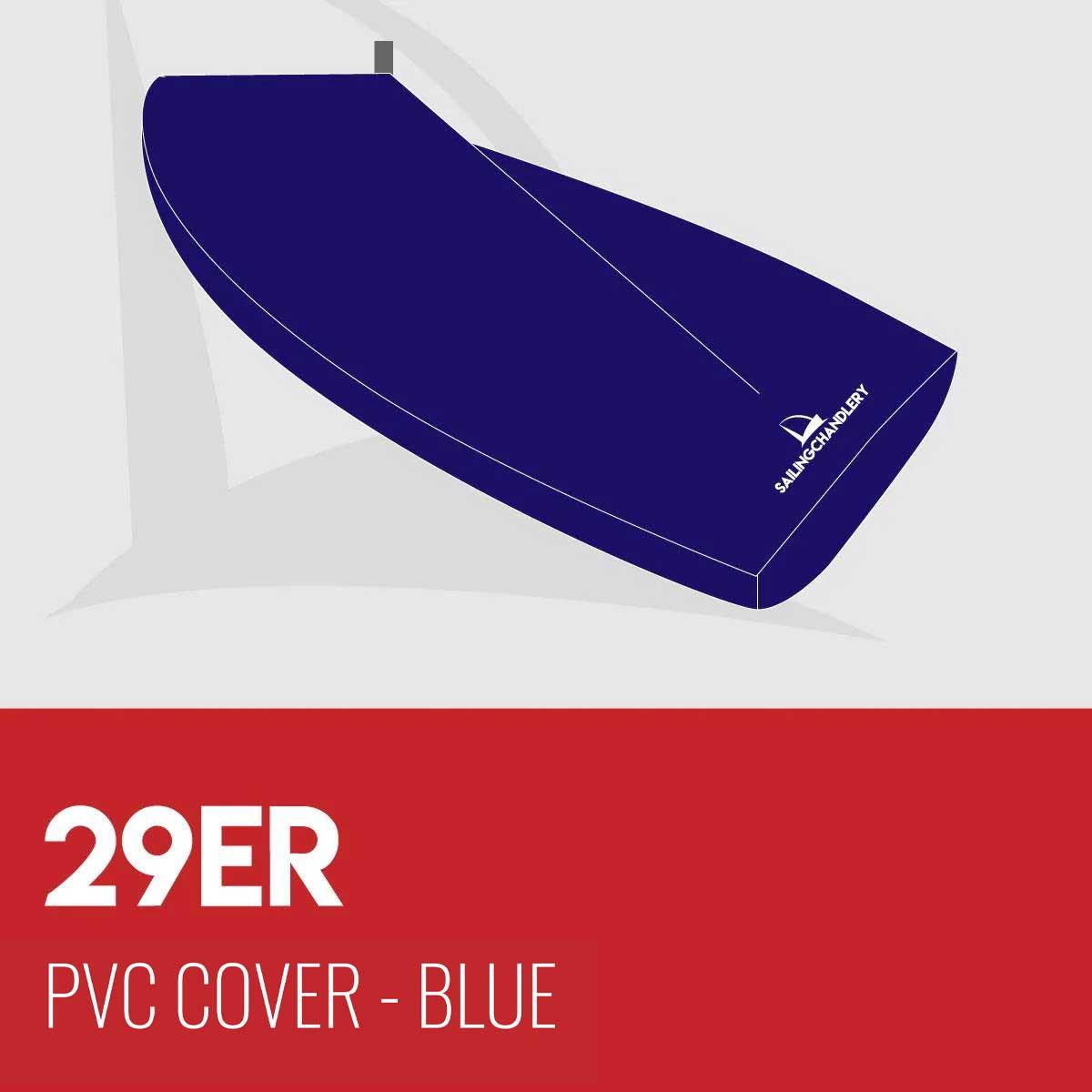 29er Boat Cover - Boom Up - PVC Blue