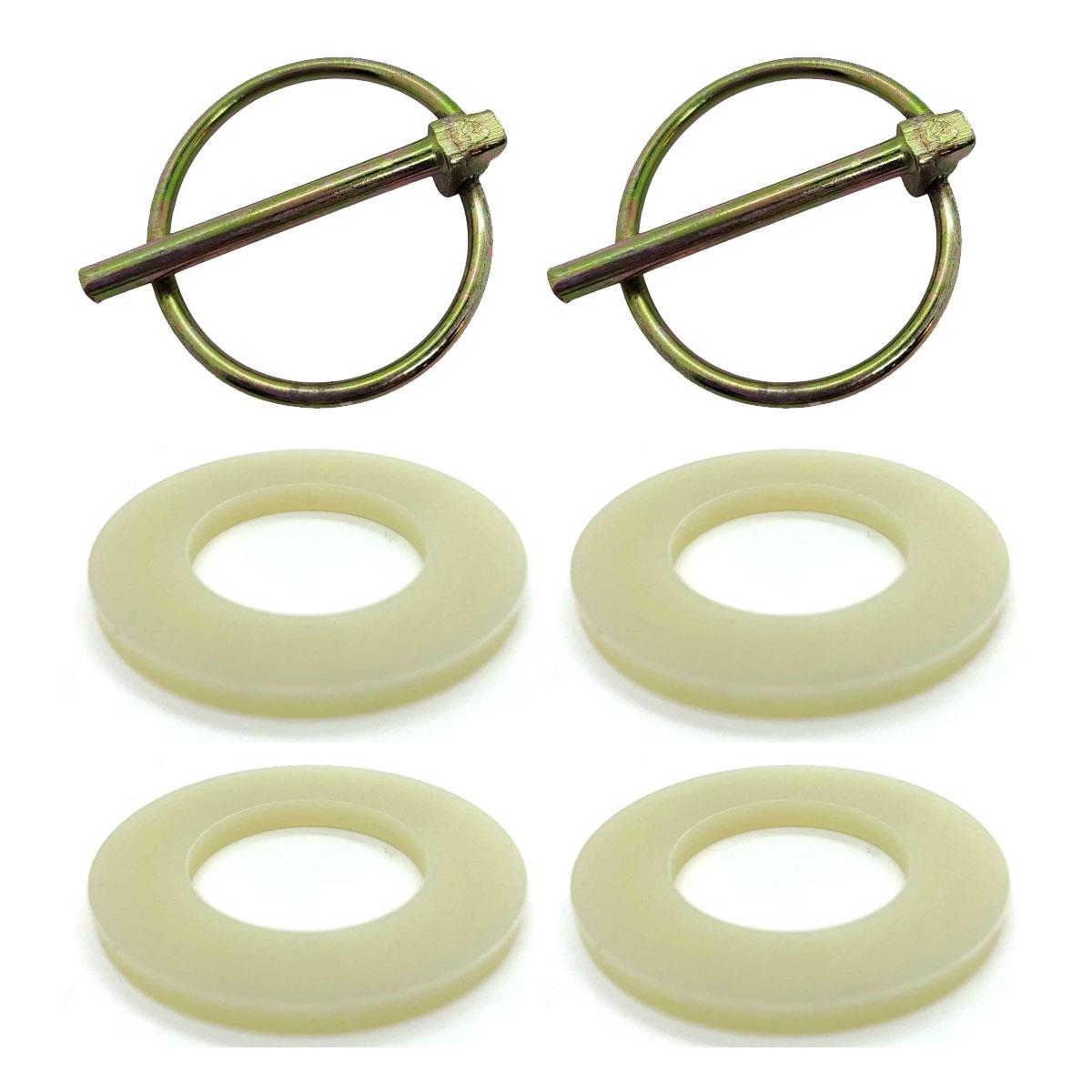 Dinghy Trolley Wheel Clips and Washers Package