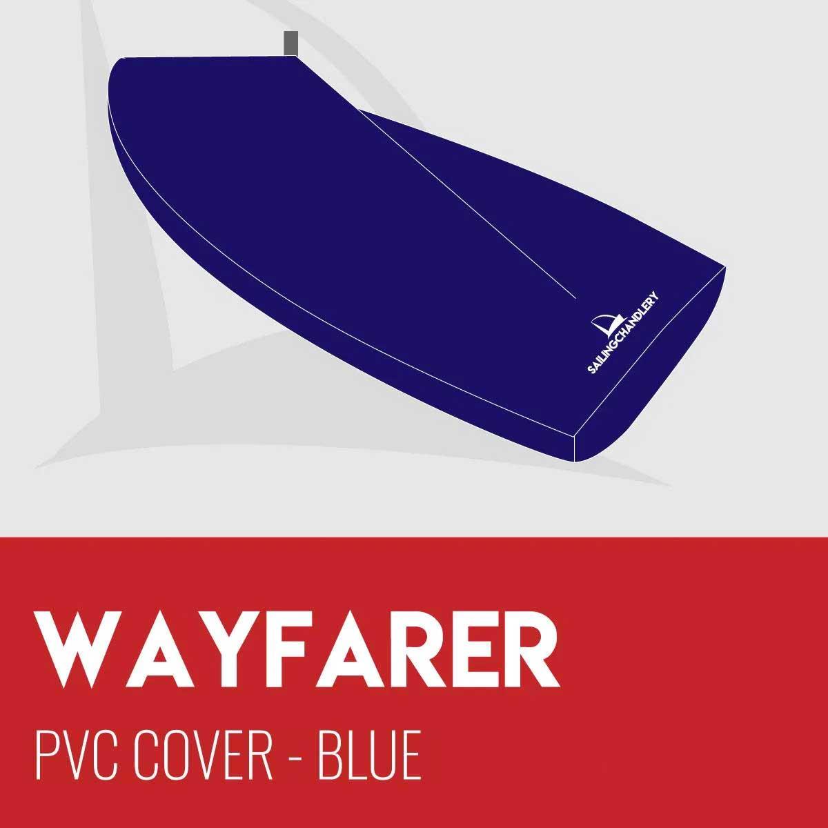 WAYFARER BOAT COVER - BOOM UP -  PVC BLUE